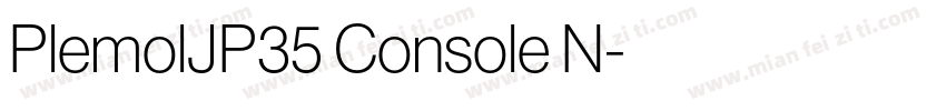 PlemolJP35 Console N字体转换